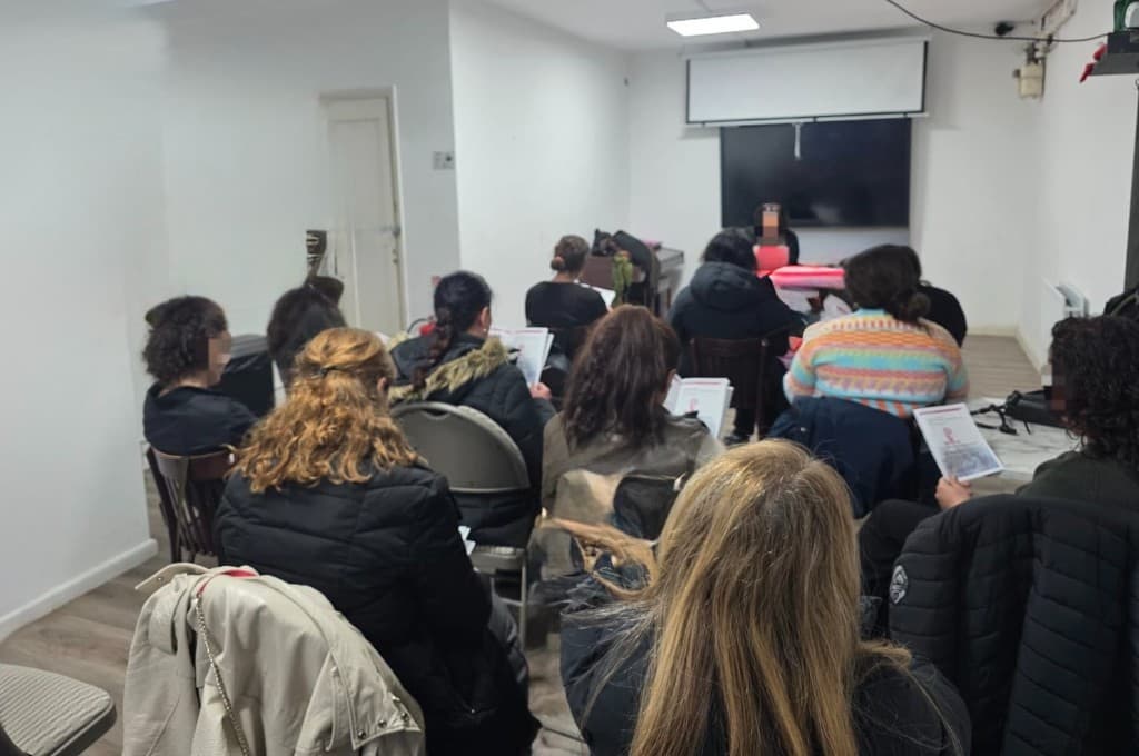 Women taking part in a wellbeing session at UMW